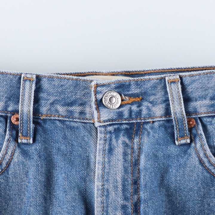 Levi's 505 REGULAR FIT tapered denim pants for men, size w32 cotton blue type Vintage Second Hand