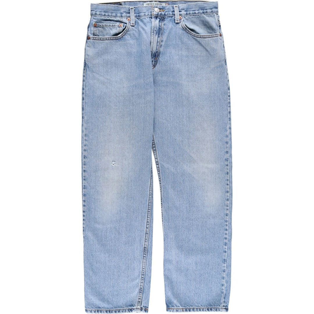 Levi's 505 REGULAR FIT tapered denim pants for men, size w33 cotton blue type Vintage Second Hand