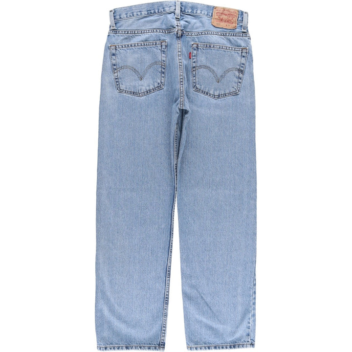 Levi's 505 REGULAR FIT tapered denim pants for men, size w33 cotton blue type Vintage Second Hand
