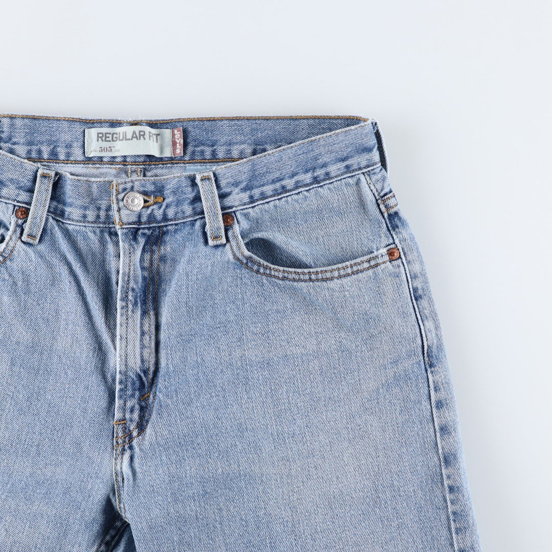 Levi's 505 REGULAR FIT tapered denim pants for men, size w33 cotton blue type Vintage Second Hand