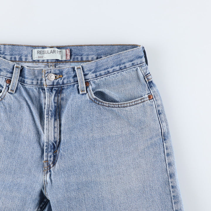 Levi's 505 REGULAR FIT tapered denim pants for men, size w33 cotton blue type Vintage Second Hand