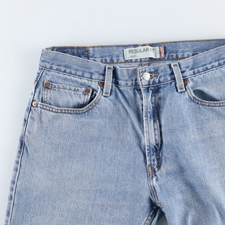 Levi's 505 REGULAR FIT tapered denim pants for men, size w33 cotton blue type Vintage Second Hand
