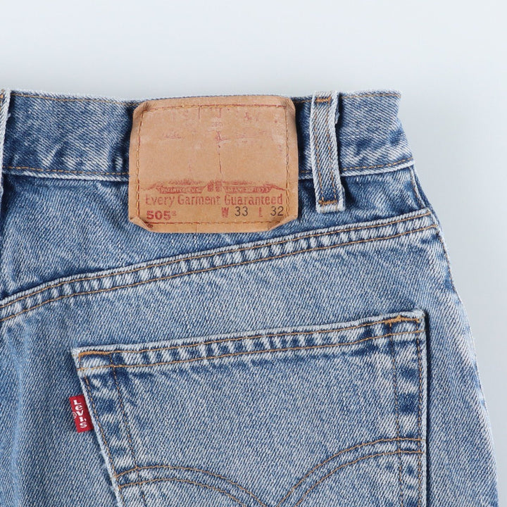 2000'S Levi's 00505-4891 Regular Fit Straight Leg Tapered Denim Pants, Men's Size W31 cotton blue type Vintage Second Hand