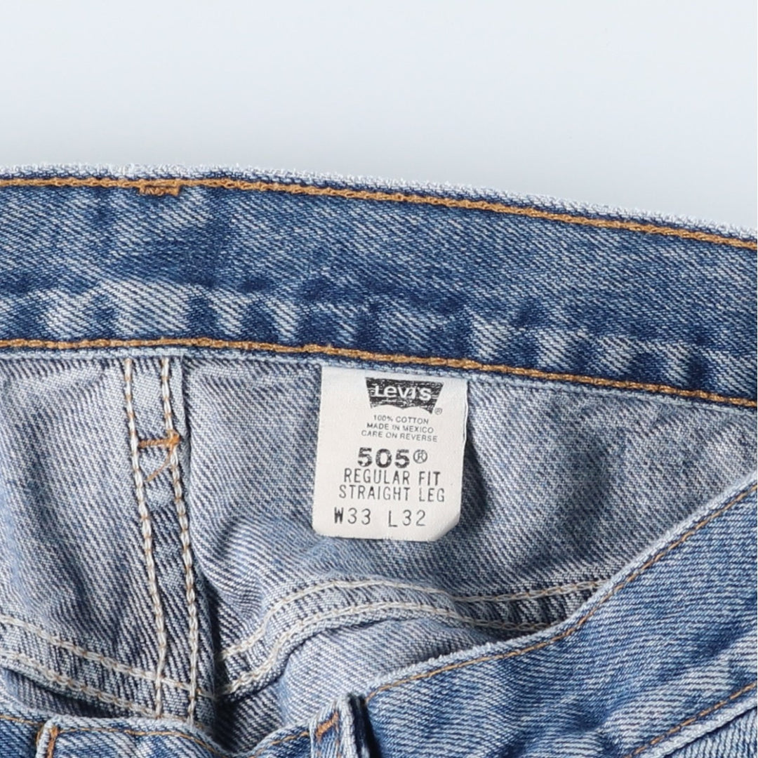 2000'S Levi's 00505-4891 Regular Fit Straight Leg Tapered Denim Pants, Men's Size W31 cotton blue type Vintage Second Hand