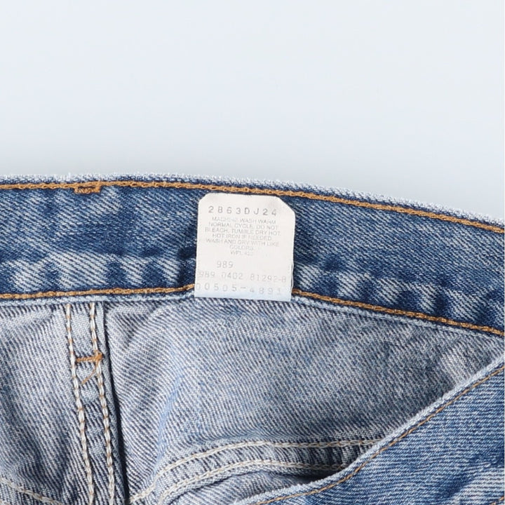 2000'S Levi's 00505-4891 Regular Fit Straight Leg Tapered Denim Pants, Men's Size W31 cotton blue type Vintage Second Hand