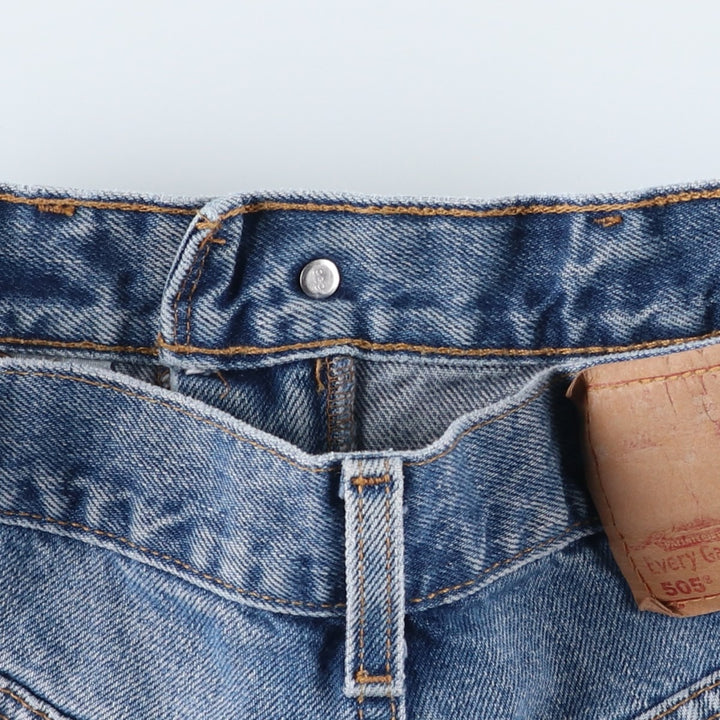 2000'S Levi's 00505-4891 Regular Fit Straight Leg Tapered Denim Pants, Men's Size W31 cotton blue type Vintage Second Hand