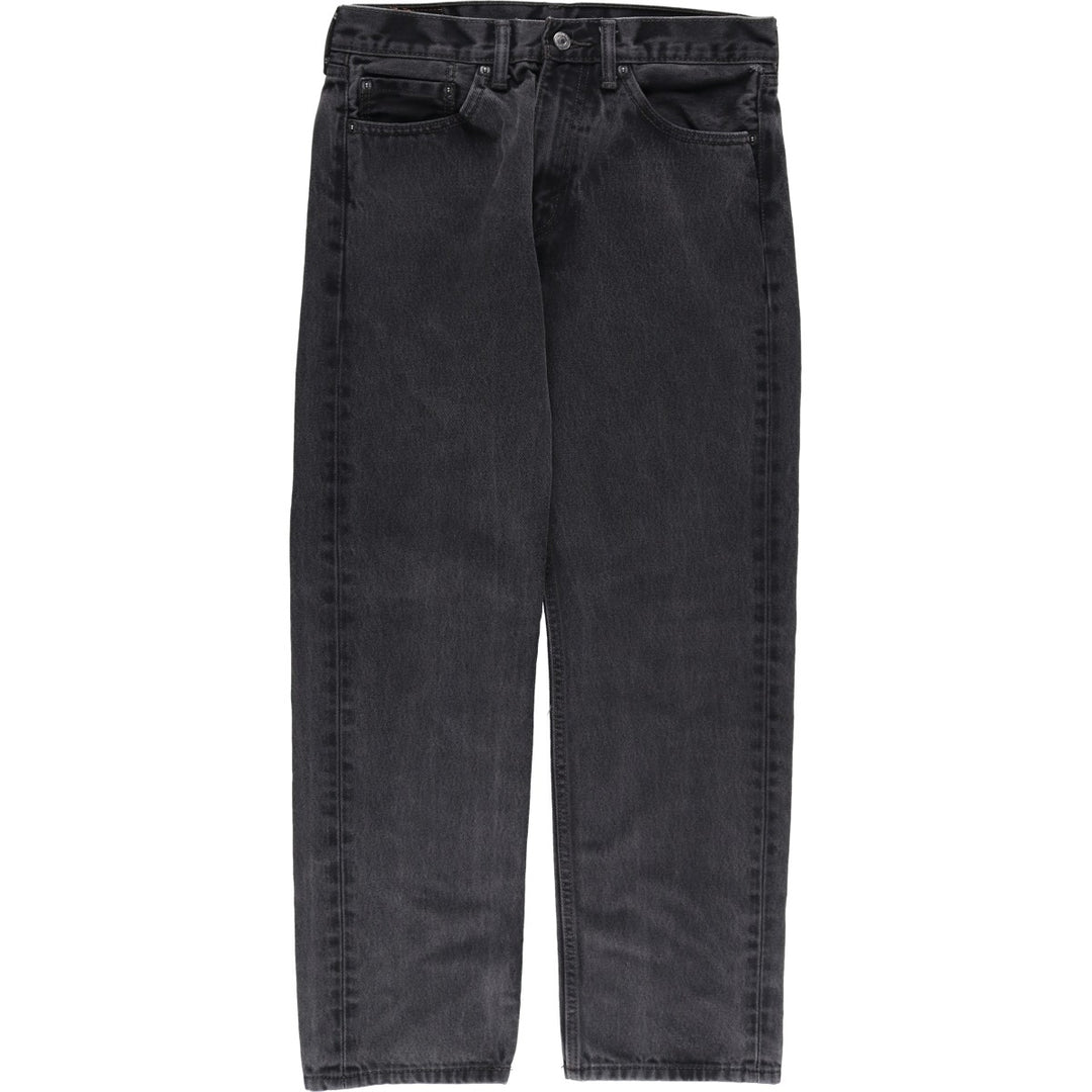 Levi's 505 Black Denim Tapered Denim Pants for Men, W32 equivalent cotton black type Vintage Second Hand