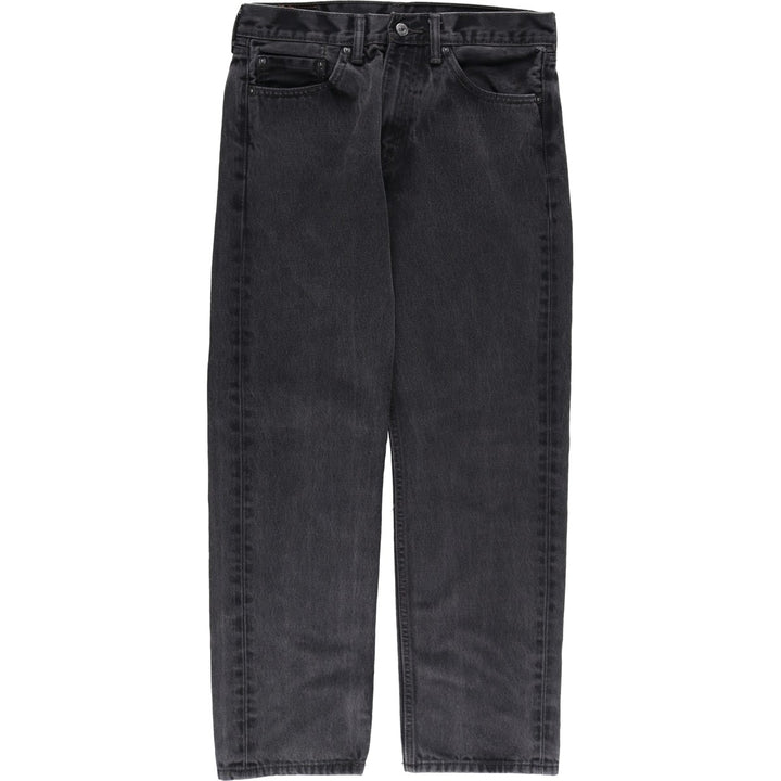 Levi's 505 Black Denim Tapered Denim Pants for Men, W32 equivalent cotton black type Vintage Second Hand