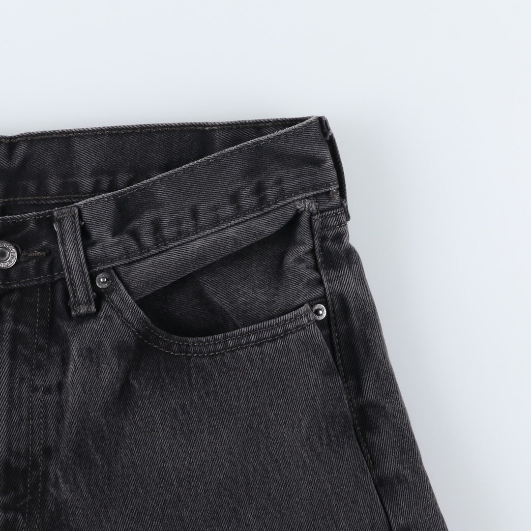 Levi's 505 Black Denim Tapered Denim Pants for Men, W32 equivalent cotton black type Vintage Second Hand
