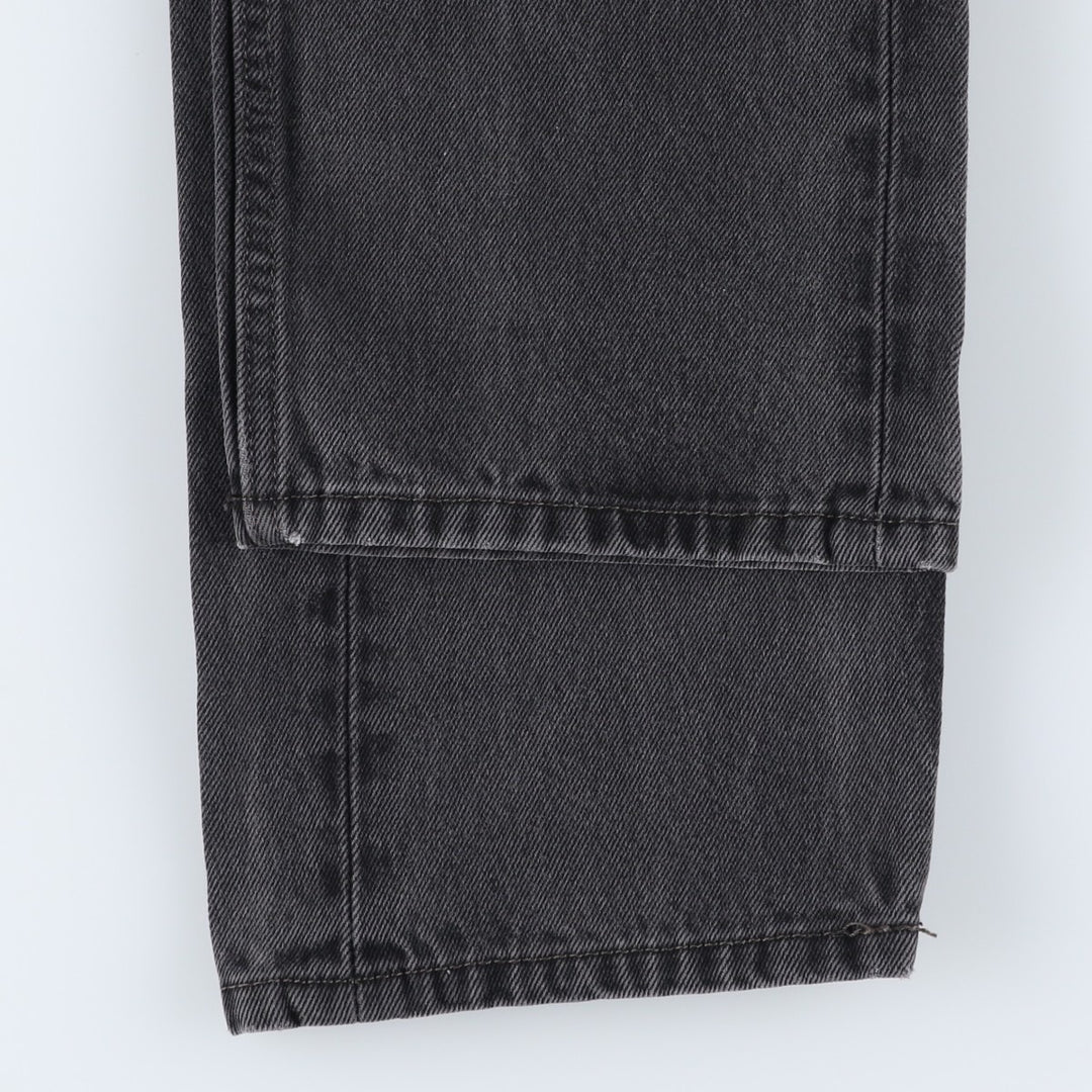 Levi's 505 Black Denim Tapered Denim Pants for Men, W32 equivalent cotton black type Vintage Second Hand