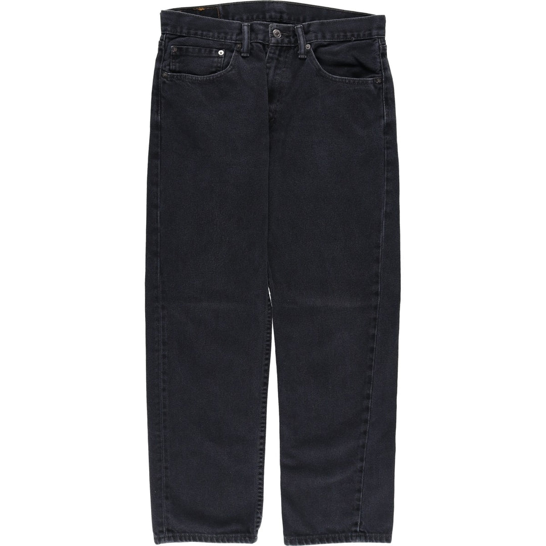 Levi's 505 Black Denim Tapered Denim Pants for Men, W33 equivalent cotton black type Vintage Second Hand