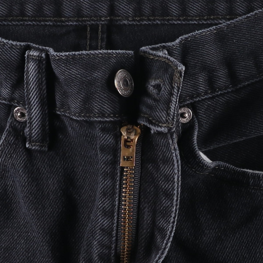 Levi's 505 Black Denim Tapered Denim Pants for Men, W33 equivalent cotton black type Vintage Second Hand
