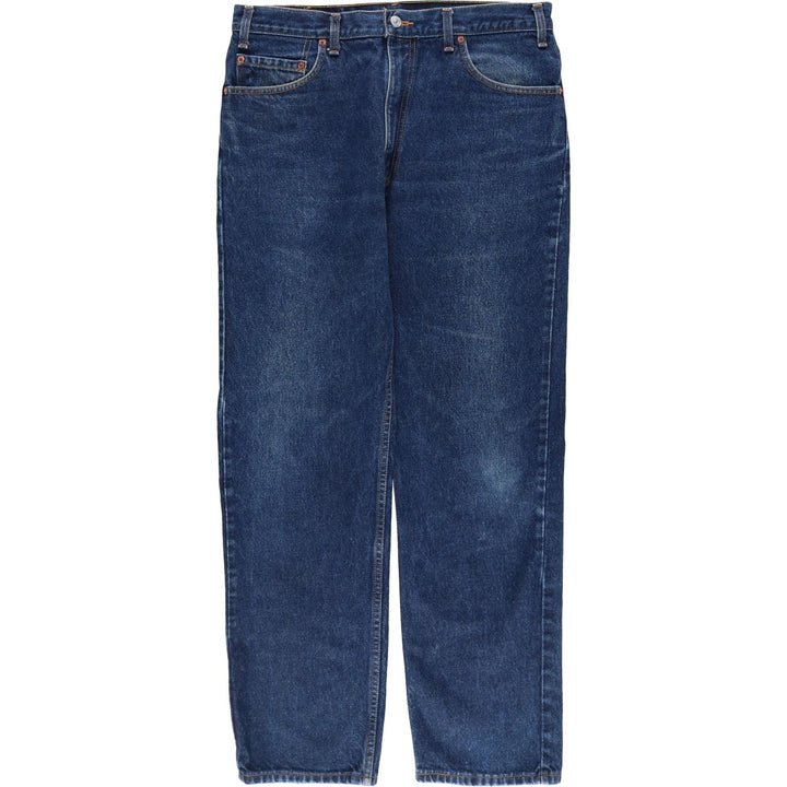 2000'S Levi's 00505-0216 Regular Fit Straight Leg Tapered Denim Pants, Made in Canada, Men's Size 34 cotton navy blue type Vintage Second Hand