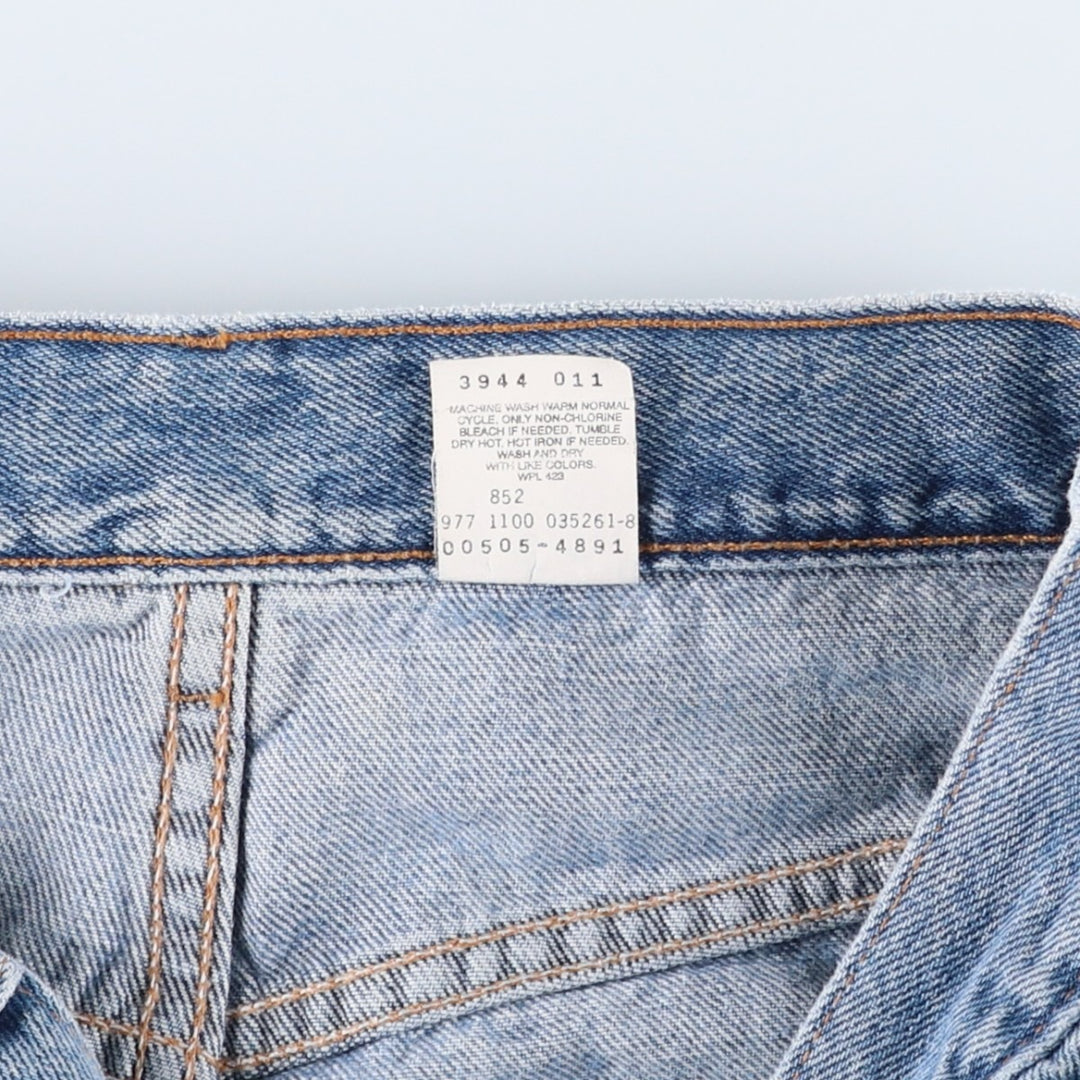 2000'S Levi's 00505-4891 Regular Fit Straight Leg Tapered Denim Pants, Men's Size W31 cotton blue type Vintage Second Hand