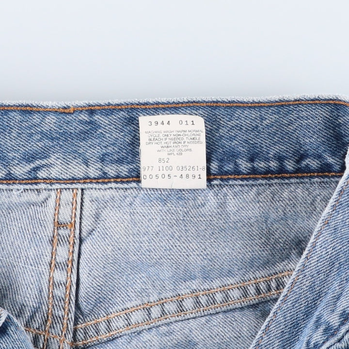 2000'S Levi's 00505-4891 Regular Fit Straight Leg Tapered Denim Pants, Men's Size W31 cotton blue type Vintage Second Hand