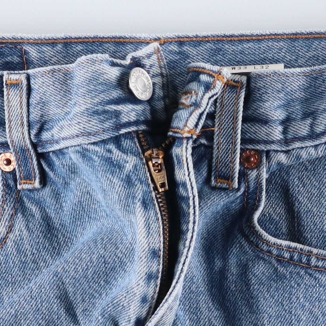 2000'S Levi's 00505-4891 Regular Fit Straight Leg Tapered Denim Pants, Men's Size W31 cotton blue type Vintage Second Hand