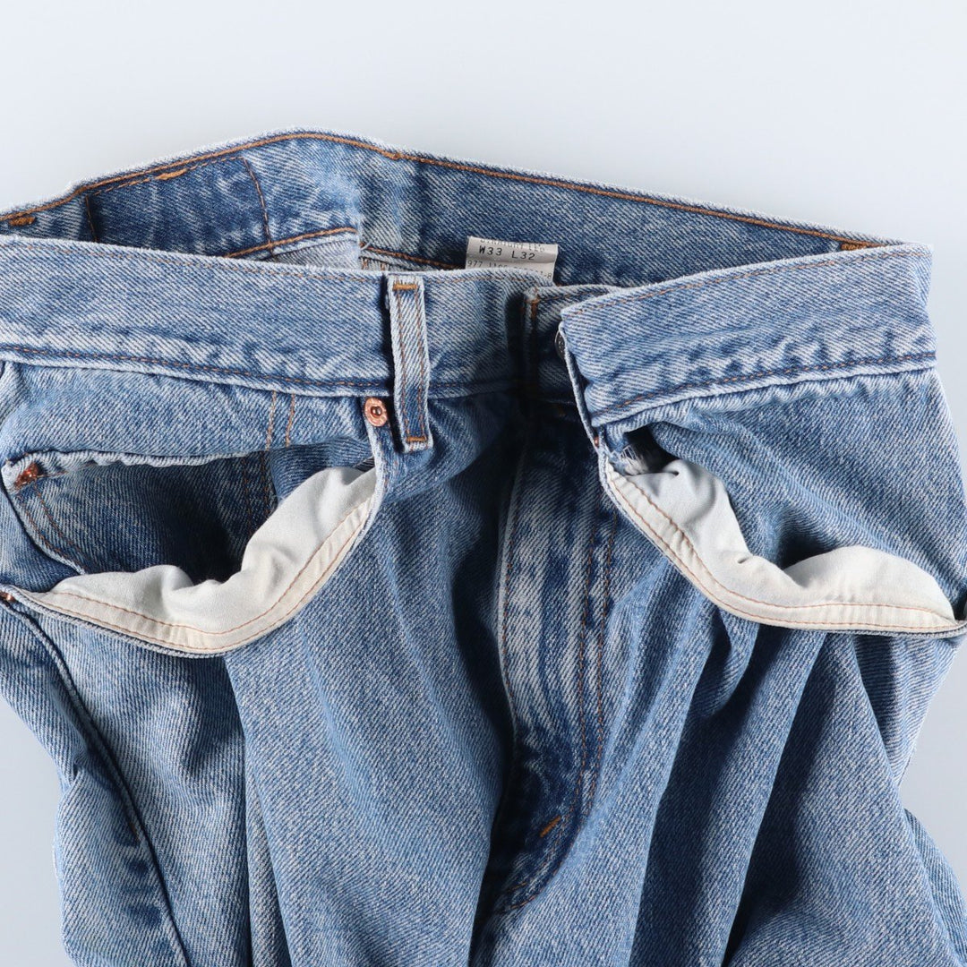 2000'S Levi's 00505-4891 Regular Fit Straight Leg Tapered Denim Pants, Men's Size W31 cotton blue type Vintage Second Hand