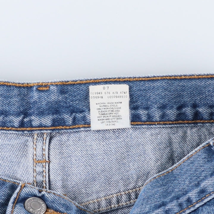 90s-00'S Levi's 00505-4891 Regular Fit Straight Leg Tapered Denim Pants, Made in Canada, Men's Size 35 cotton blue type Vintage Second Hand