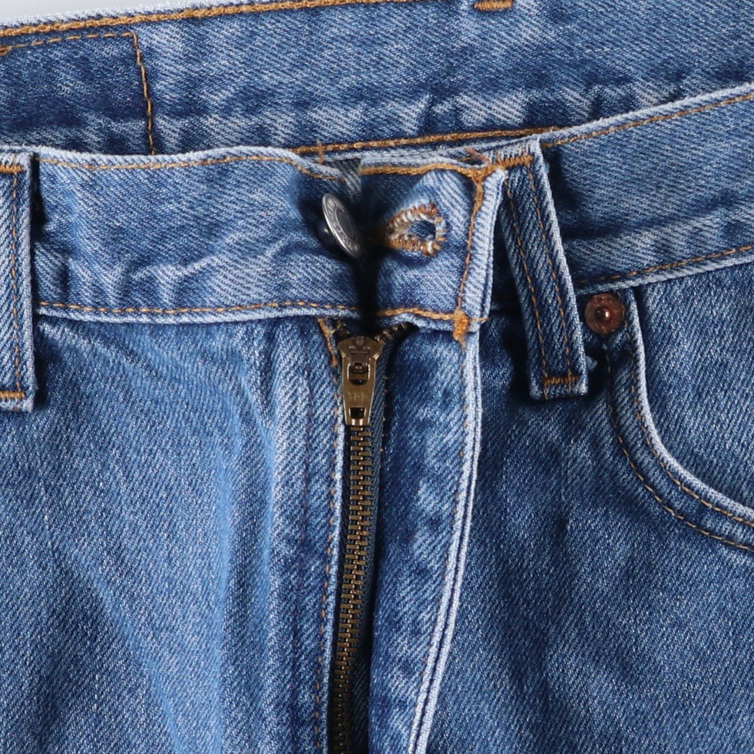 90s-00'S Levi's 00505-4891 Regular Fit Straight Leg Tapered Denim Pants, Made in Canada, Men's Size 35 cotton blue type Vintage Second Hand