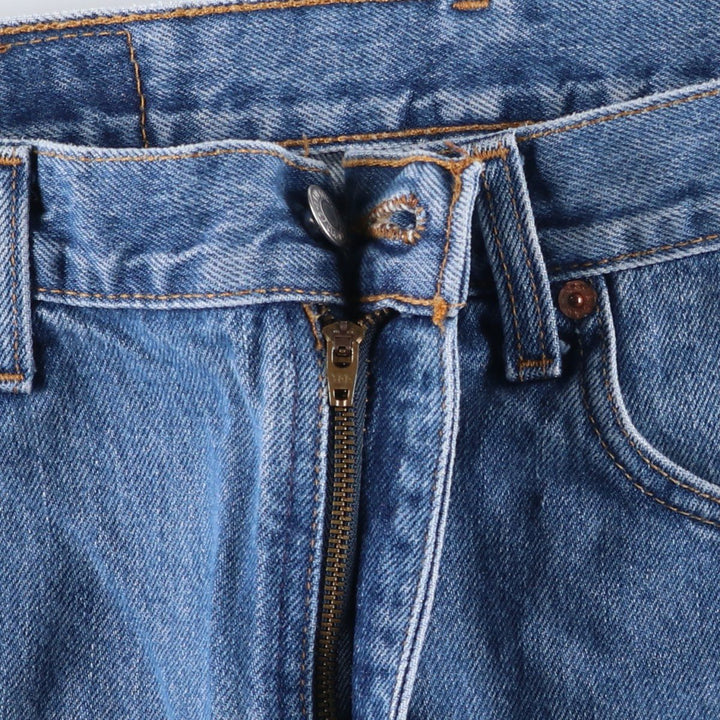 90s-00'S Levi's 00505-4891 Regular Fit Straight Leg Tapered Denim Pants, Made in Canada, Men's Size 35 cotton blue type Vintage Second Hand
