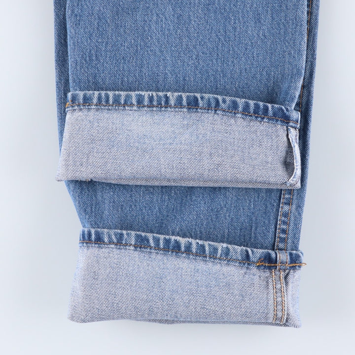 90s-00'S Levi's 00505-4891 Regular Fit Straight Leg Tapered Denim Pants, Made in Canada, Men's Size 35 cotton blue type Vintage Second Hand