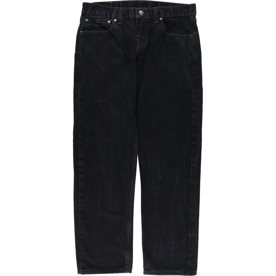 Levi's 505 Black Denim Tapered Denim Pants for Men, W34 equivalent cotton black type Vintage Second Hand
