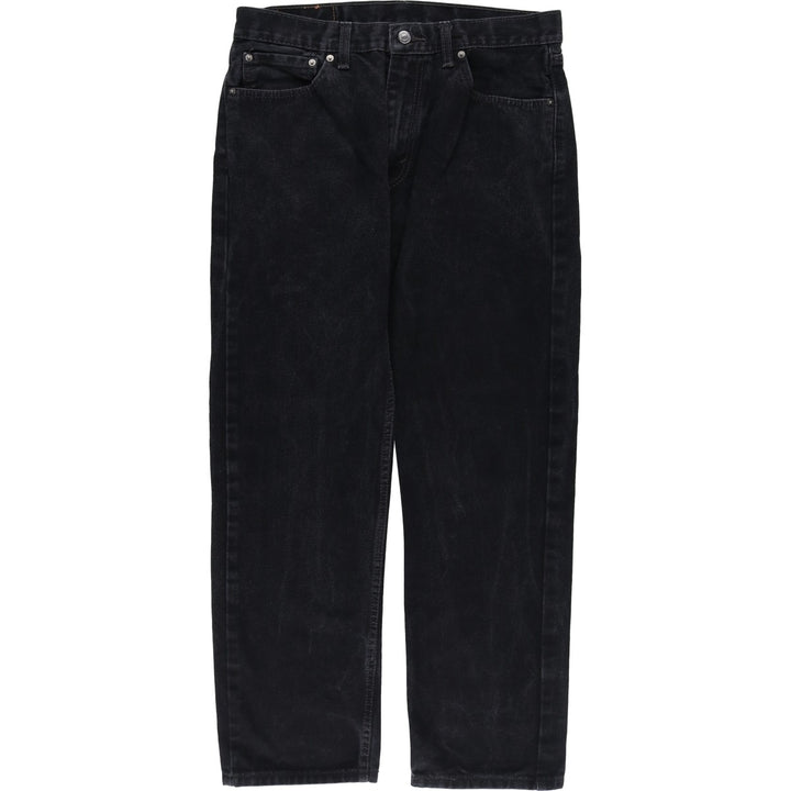 Levi's 505 Black Denim Tapered Denim Pants for Men, W34 equivalent cotton black type Vintage Second Hand