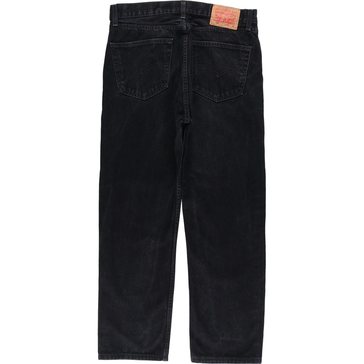 Levi's 505 Black Denim Tapered Denim Pants for Men, W34 equivalent cotton black type Vintage Second Hand