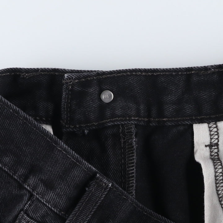 Levi's 505 Black Denim Tapered Denim Pants for Men, W34 equivalent cotton black type Vintage Second Hand