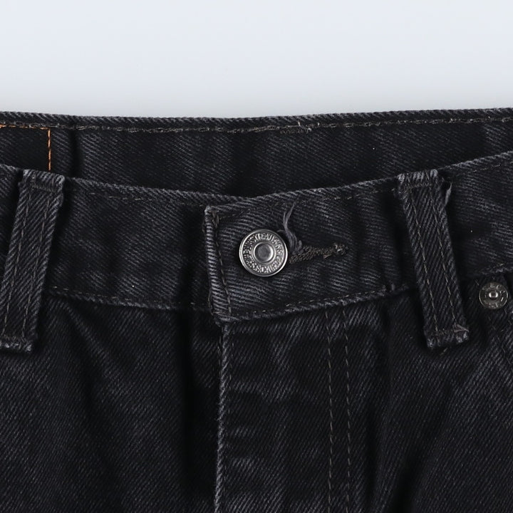 Levi's 505 Black Denim Tapered Denim Pants for Men, W34 equivalent cotton black type Vintage Second Hand