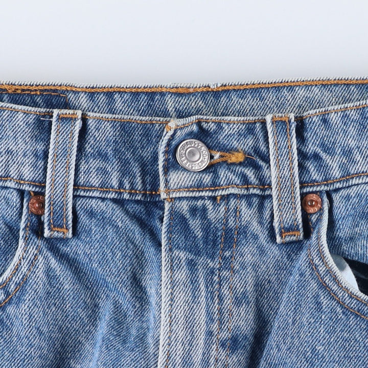 90'S Levi's 00505-4891 Regular Fit Straight Leg Tapered Denim Pants, Men's, Size W29, Vintage cotton blue type Vintage Second Hand