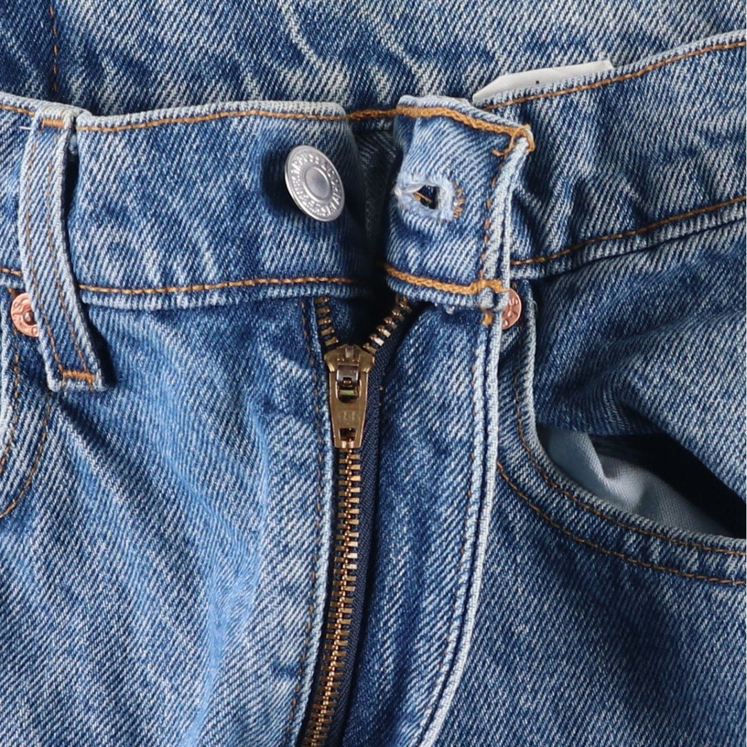 90'S Levi's 00505-4891 Regular Fit Straight Leg Tapered Denim Pants, Men's, Size W29, Vintage cotton blue type Vintage Second Hand