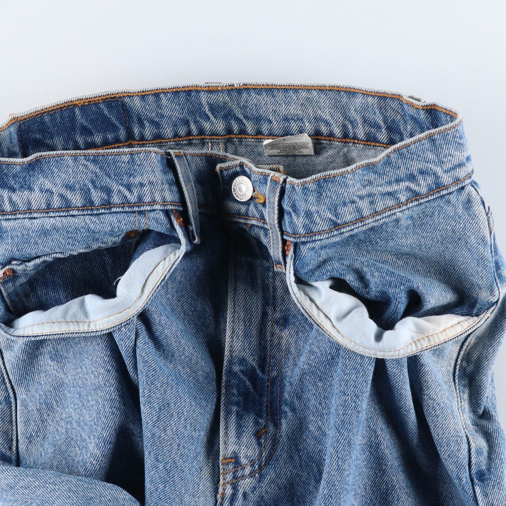 90'S Levi's 00505-4891 Regular Fit Straight Leg Tapered Denim Pants, Men's, Size W29, Vintage cotton blue type Vintage Second Hand