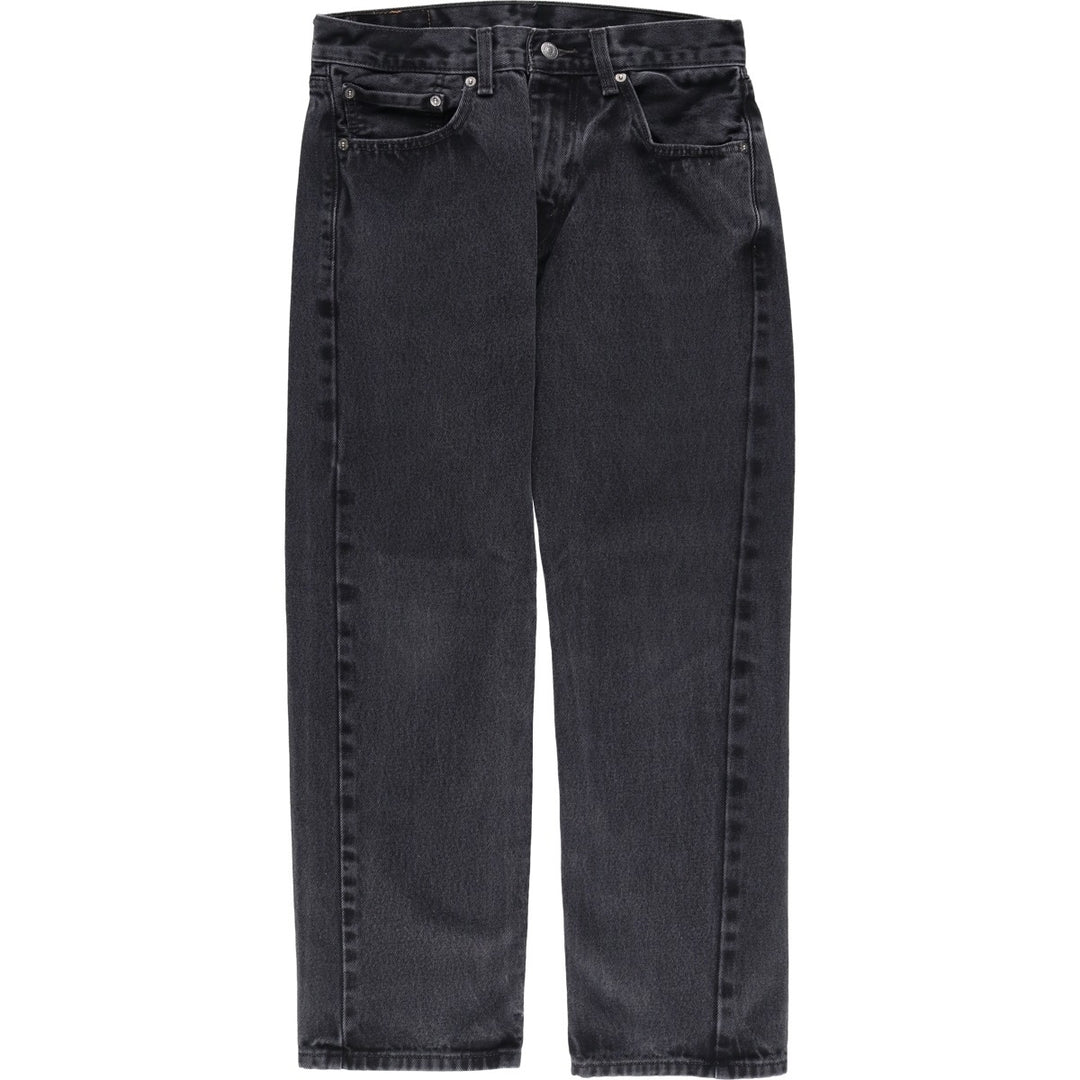 Levi's 505 Black Denim Tapered Denim Pants for Men, W31 equivalent cotton black type Vintage Second Hand