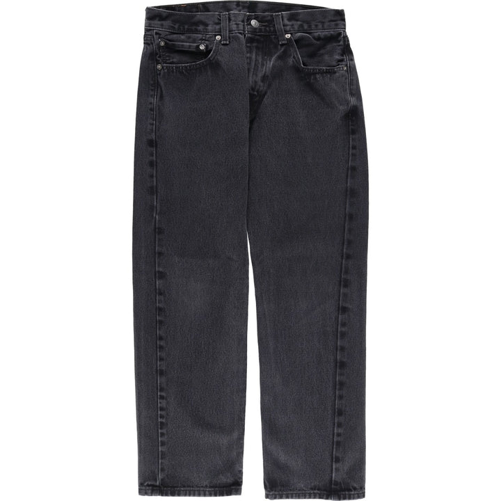 Levi's 505 Black Denim Tapered Denim Pants for Men, W31 equivalent cotton black type Vintage Second Hand