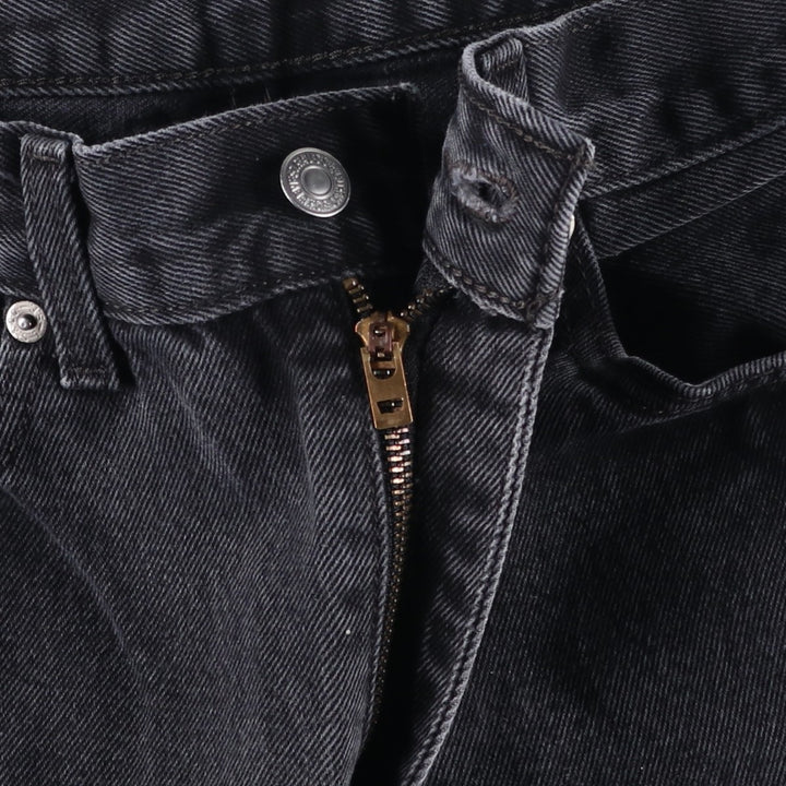 Levi's 505 Black Denim Tapered Denim Pants for Men, W31 equivalent cotton black type Vintage Second Hand