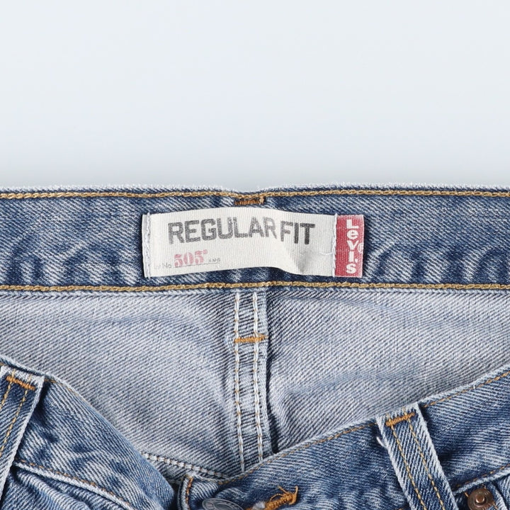 Levi's 505 REGULAR FIT tapered denim pants for men, size w36 cotton blue type Vintage Second Hand
