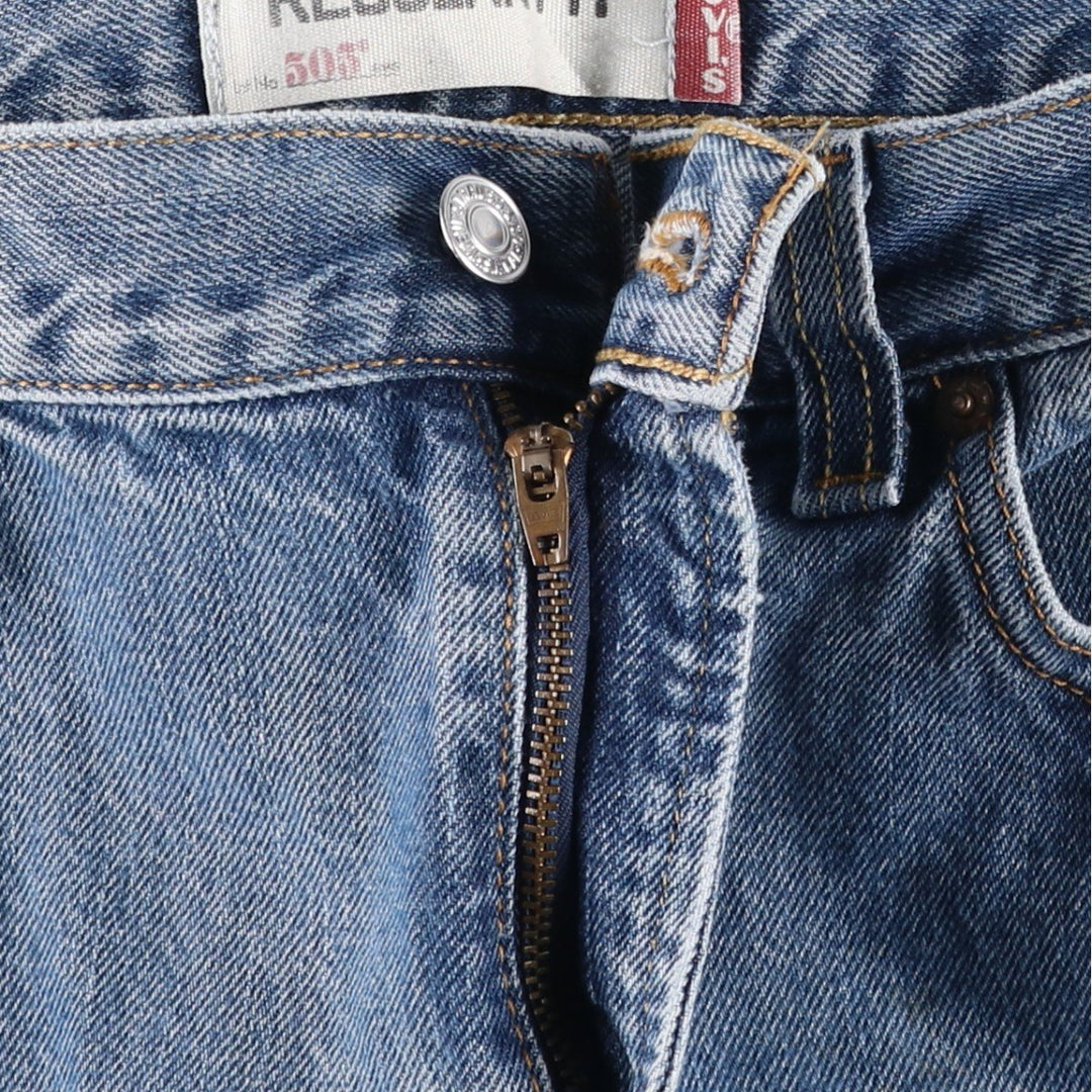 Levi's 505 REGULAR FIT tapered denim pants for men, size w36 cotton blue type Vintage Second Hand