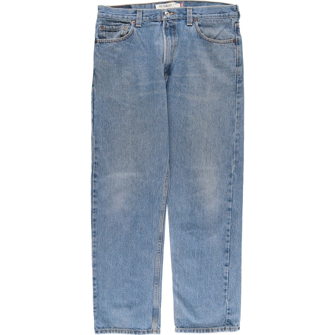 Levi's 505 REGULAR FIT tapered denim pants for men, size w36 cotton blue type Vintage Second Hand