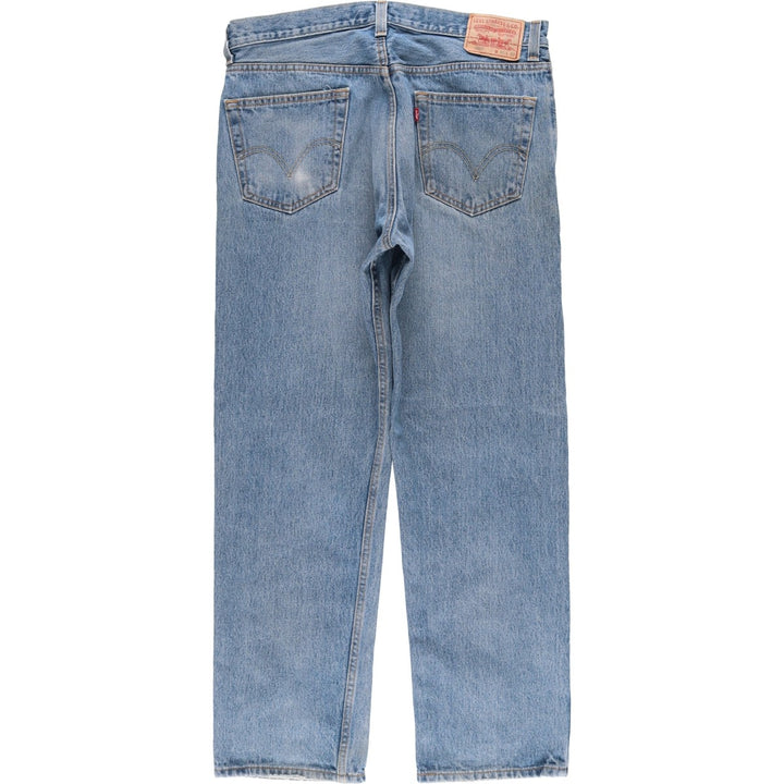 Levi's 505 REGULAR FIT tapered denim pants for men, size w36 cotton blue type Vintage Second Hand