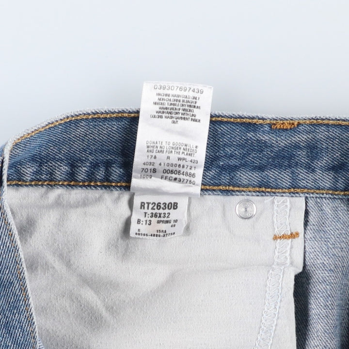 Levi's 505 REGULAR FIT tapered denim pants for men, size w36 cotton blue type Vintage Second Hand