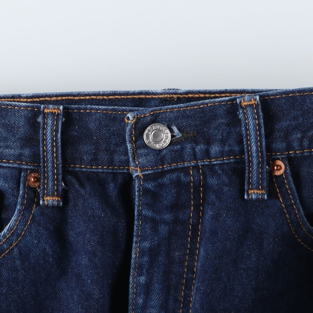 Levi's 505-0216 Tapered Denim Pants, Men's, Size W36 cotton Navy blue Vintage Second Hand