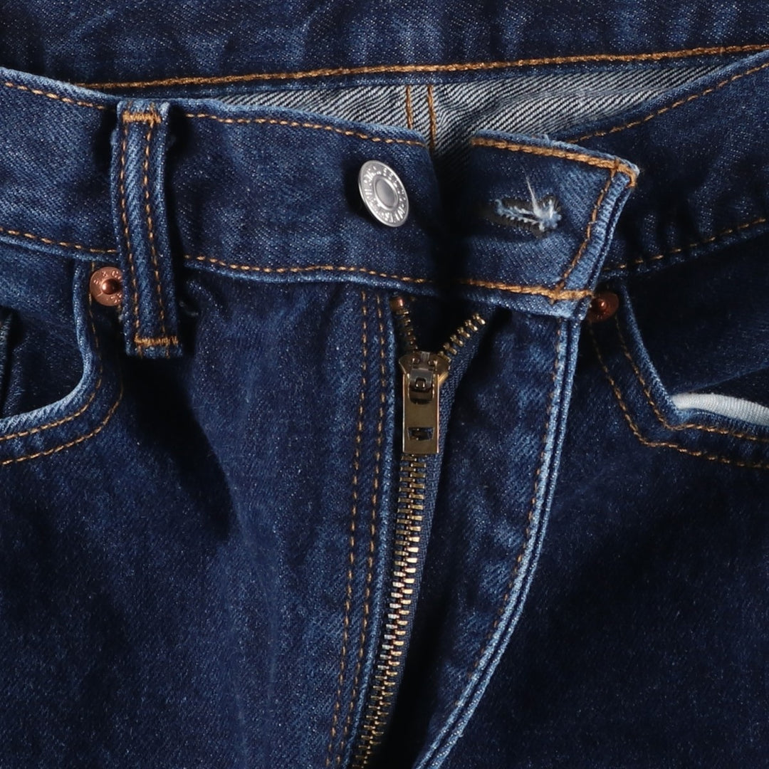 Levi's 505-0216 Tapered Denim Pants, Men's, Size W36 cotton Navy blue Vintage Second Hand
