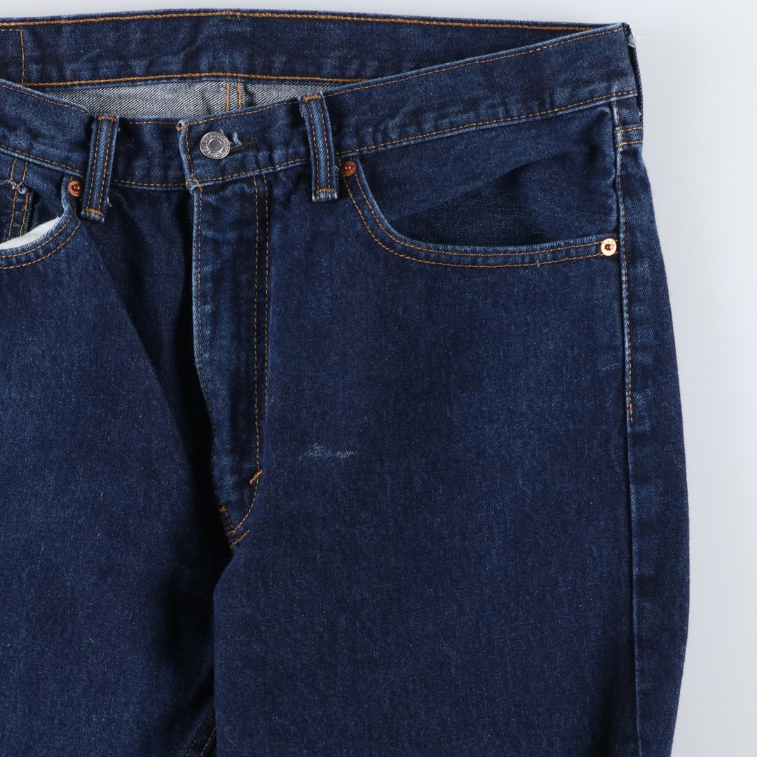 Levi's 505-0216 Tapered Denim Pants, Men's, Size W36 cotton Navy blue Vintage Second Hand