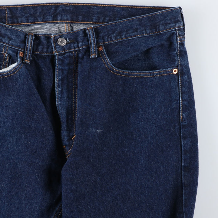 Levi's 505-0216 Tapered Denim Pants, Men's, Size W36 cotton Navy blue Vintage Second Hand