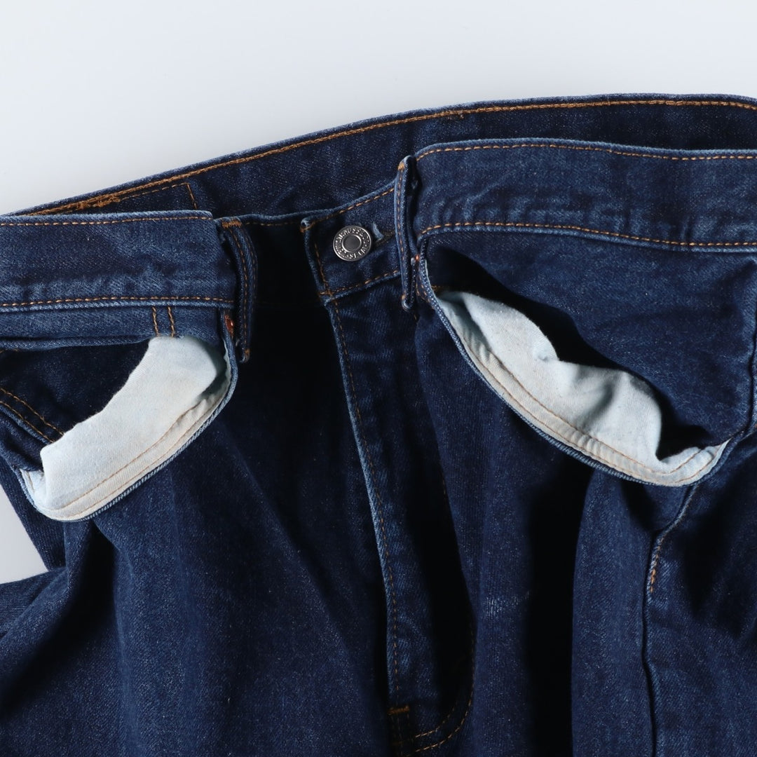Levi's 505-0216 Tapered Denim Pants, Men's, Size W36 cotton Navy blue Vintage Second Hand