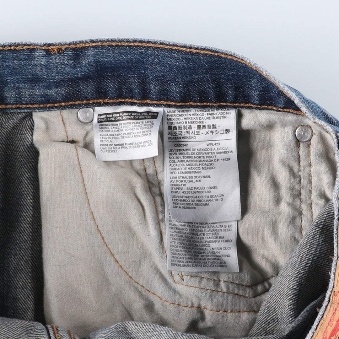 Levi's 505-2765 Tapered Denim Pants, Men's, Size W37 cotton blue type Vintage Second Hand