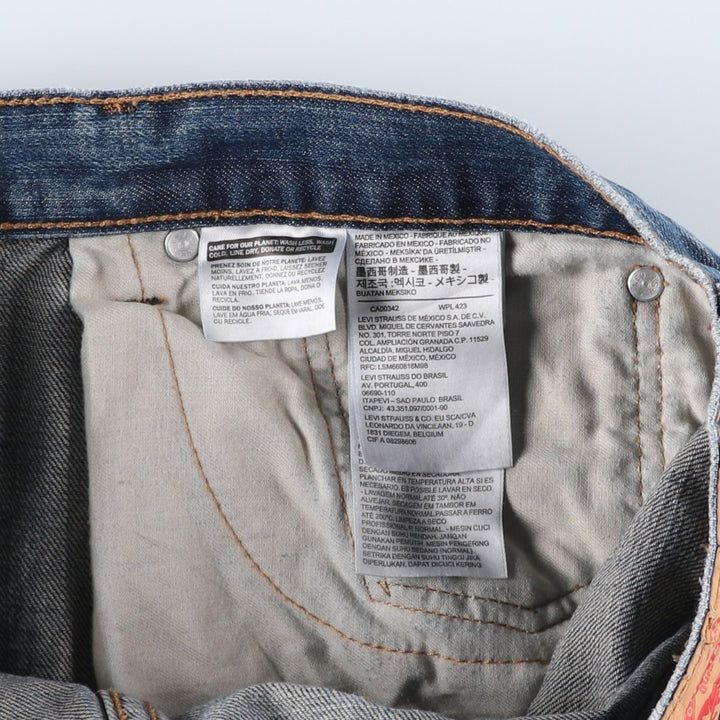 Levi's 505-2765 Tapered Denim Pants, Men's, Size W37 cotton blue type Vintage Second Hand