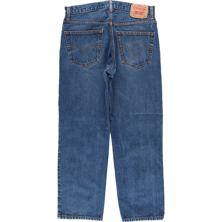 Levi's 505 REGULAR FIT tapered denim pants for men, size w33 cotton blue type Vintage Second Hand