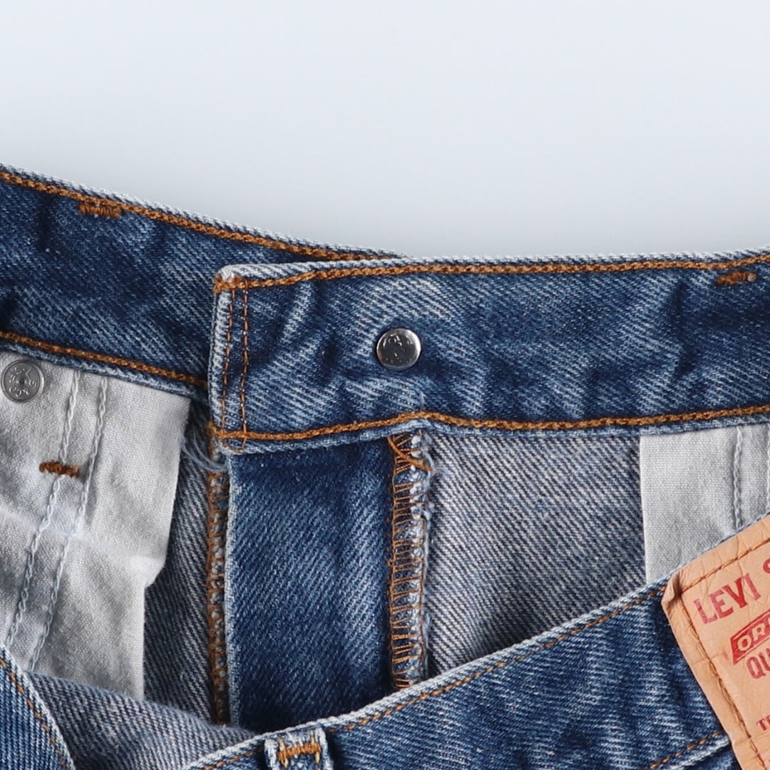 Levi's 505 REGULAR FIT tapered denim pants for men, size w33 cotton blue type Vintage Second Hand